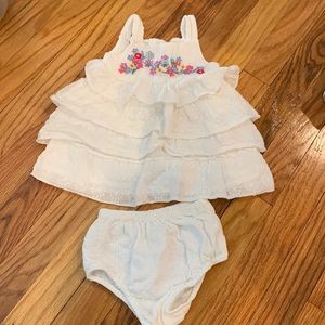 Monsoon 3-6 month dress with diaper cover